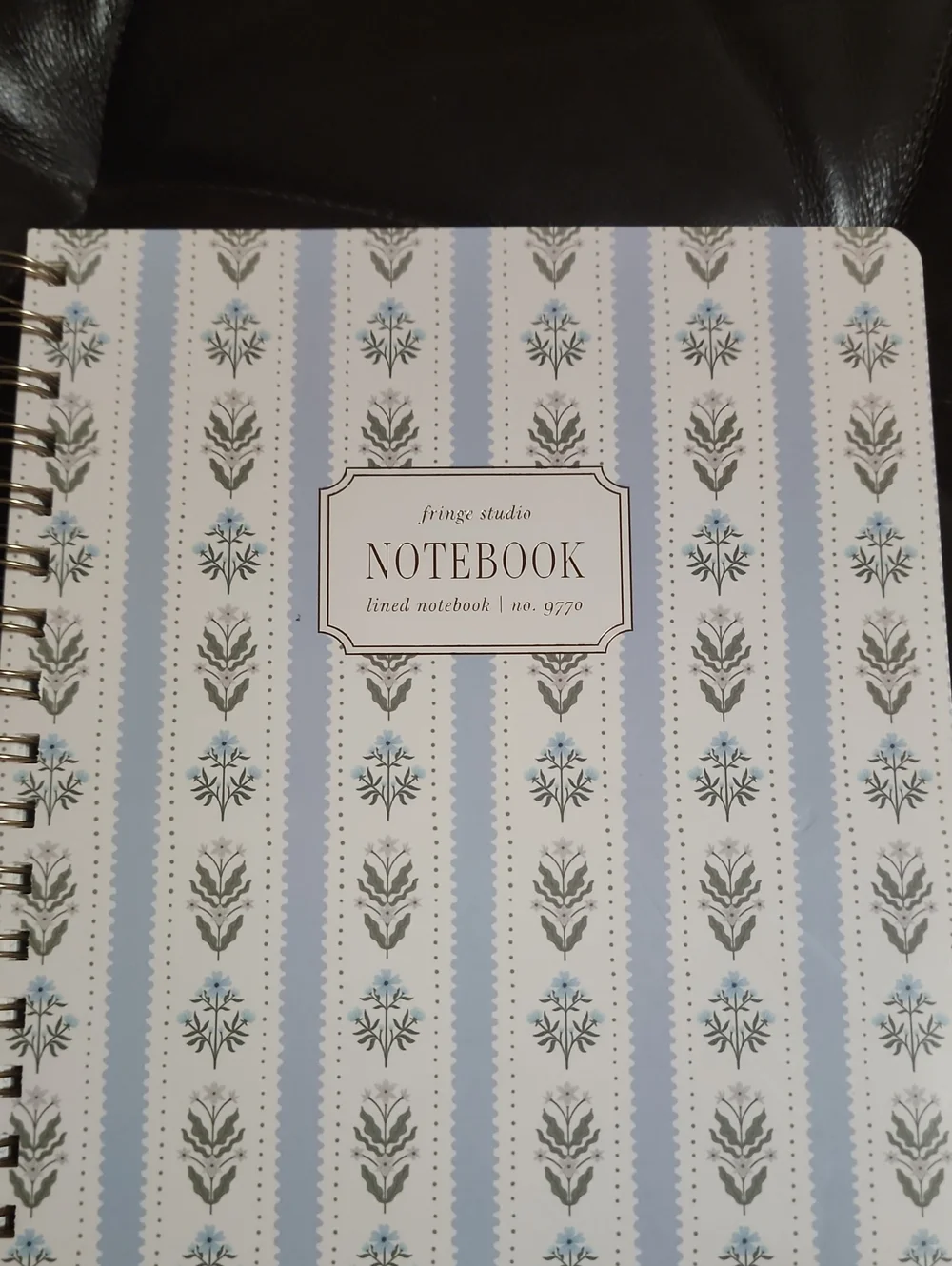 Brand New Fringe Floral Charleston Wavy Blue  Spiral 📓 Notebook